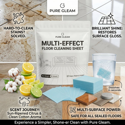 Multiple Effect The Floor Clean Tablets for Mopping, Quick Shine Cleaner